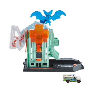 Hot Wheels Creature Attack Playsets, Bat Hospital, Multi (GJK90)