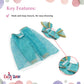 Emily Rose 18 Inch Doll Stunning 4-PC Jeweled Arabian Princess Gift Set for 5+ Girls | Includes 18" Doll Shoes and Hair Accessory! | Halloween Costume