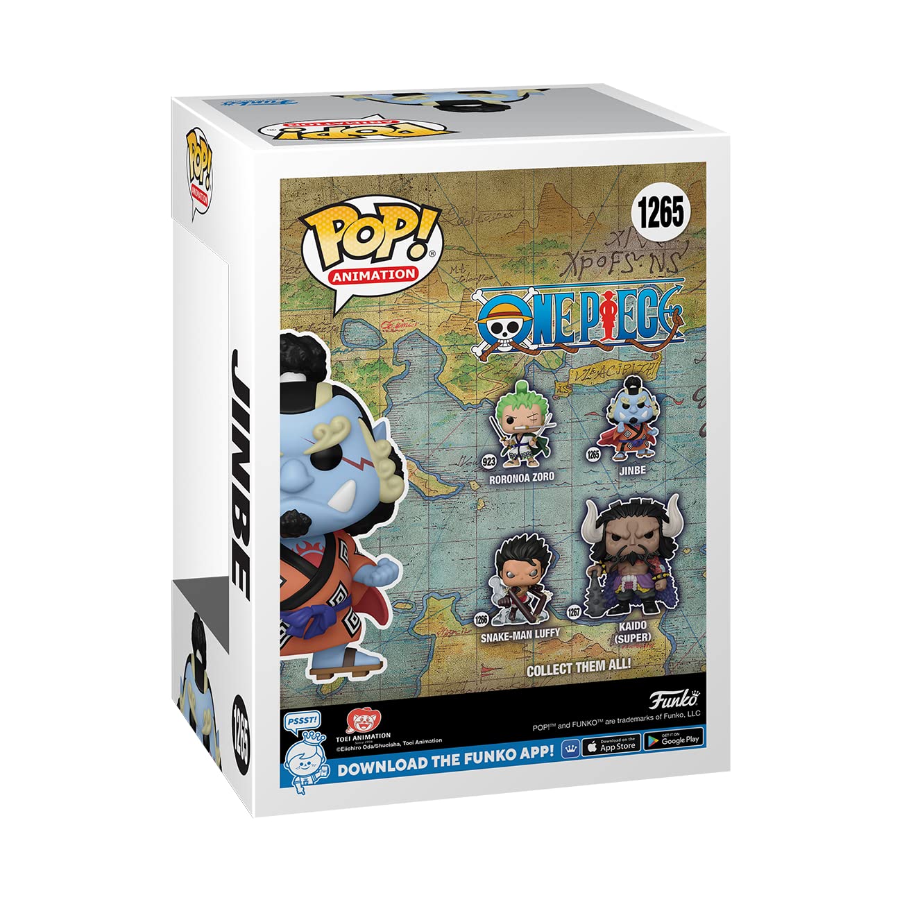 Funko POP! Animation: One Piece - Jinbe - 1/6 Odds for Rare Chase Variant - Collectable Vinyl Figure - Gift Idea - Official Merchandise - for Kids &