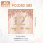 12th Birthday Decorations for Girls,40 Pcs Rose Gold 12th Birthday Napkins,13x13 Inches Disposable Party Tableware,Perfect for 12 Year Old Girl