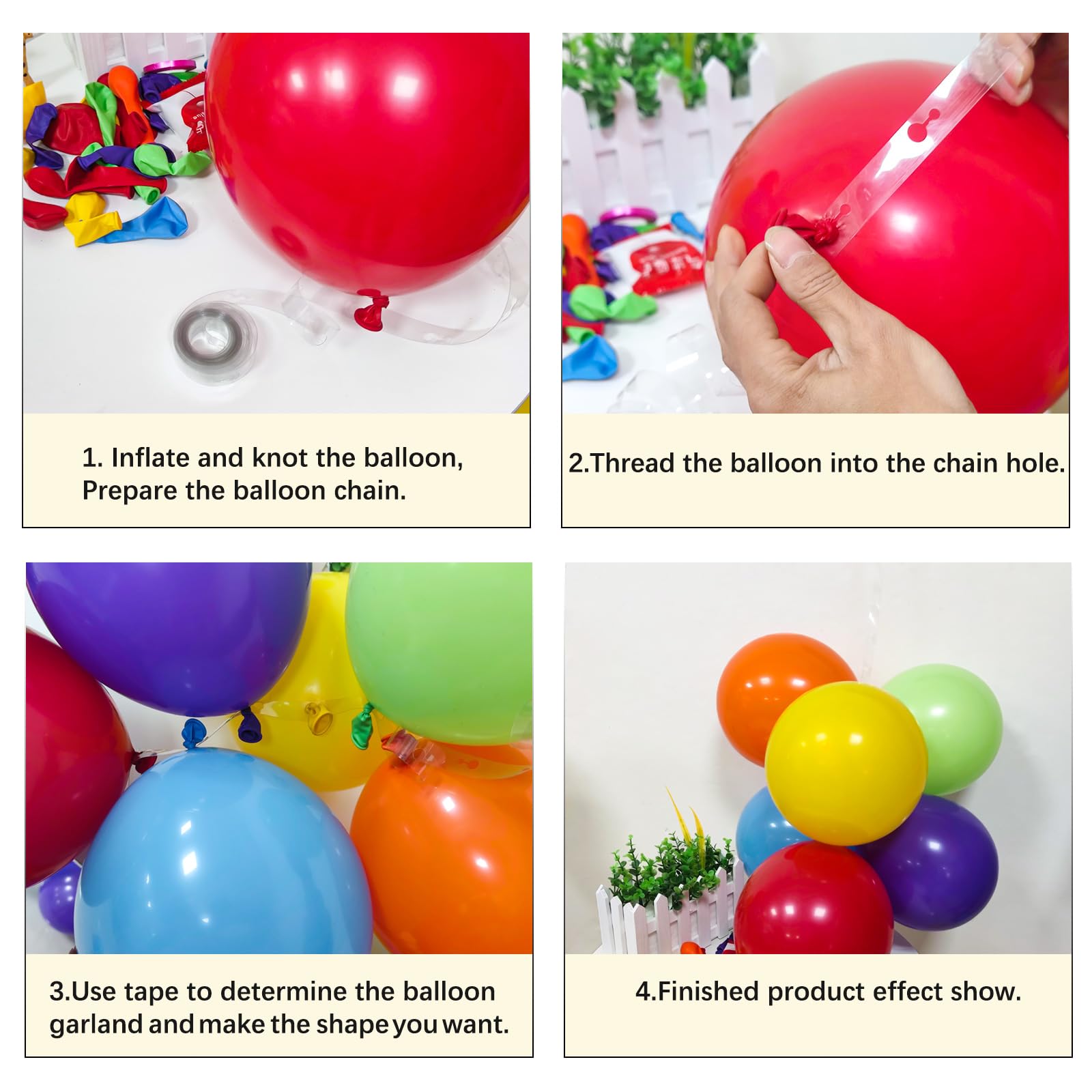 KAWKALSH Rainbow Balloon Arch Kit 111Pcs 18 12 5 Inch Latex Colorful Party Balloons Garland for Birthday Baby Shower Wedding Engagement Anniversary