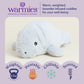 warmies Junior Microwavable & Weighted Stuffed Animals, Manatee - Heated Stuffed Animal Plushie for Warmth & Comfort - Cute Soft Plush Toys for Adults