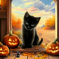SUNSOUT INC - Halloween Pals - 500 piece Jigsaw Puzzle for Adults by Artist: John Stewart - Finished Size 18" x 24" - MPN# 77204