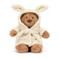 Jellycat Bartholomew Bear with Bathrobe Stuffed Animal, 10 inches - Teddy Bear Plush - Soft & Huggable - Classic Children's Gift
