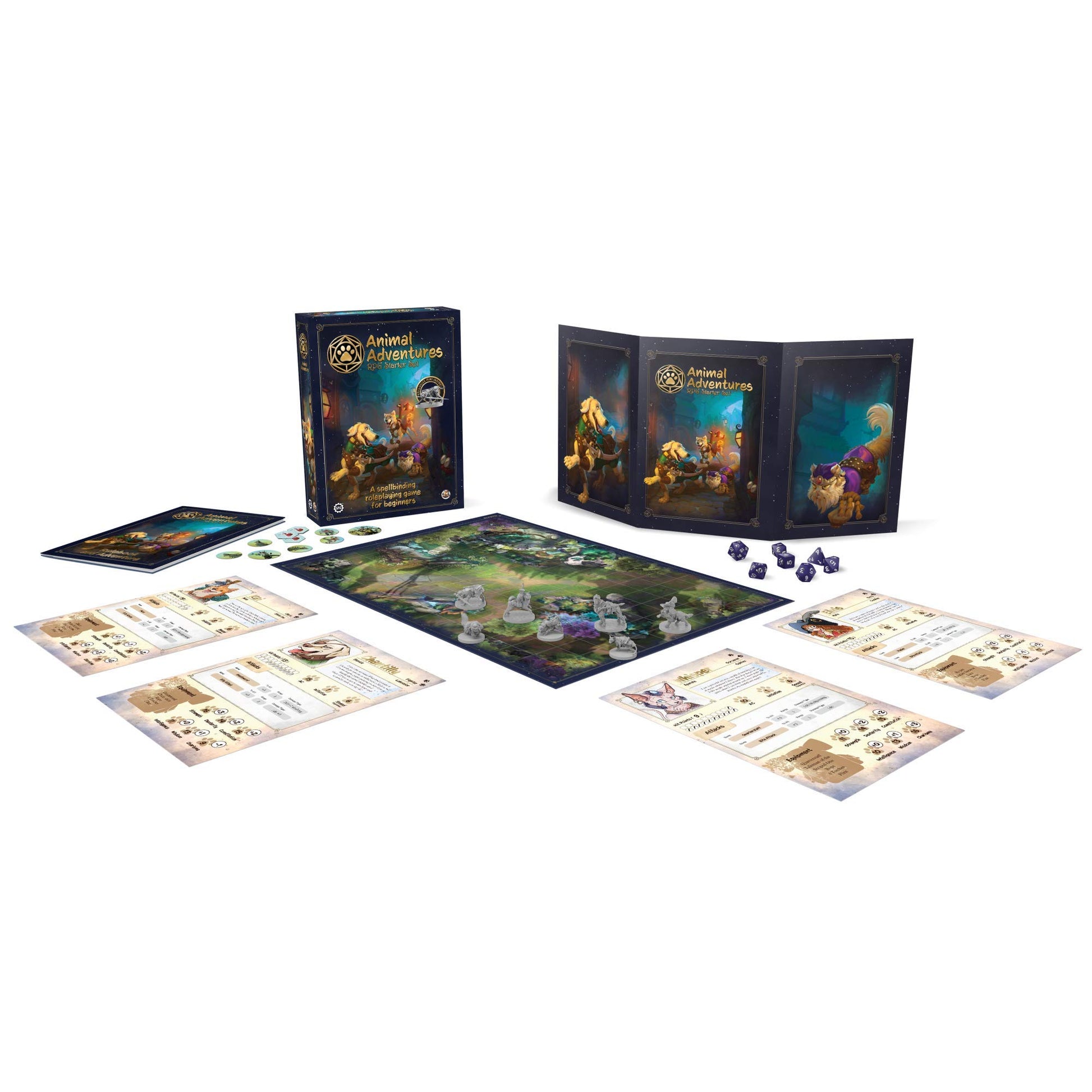 Animal Adventures: Starter Set - Beginners Roleplaying Tabletop Game 5E Compatible