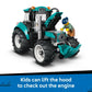 LEGO City Tractor Building Toy for Kids - Pretend Play Farm Vehicle for Boys & Girls, Ages 7+ - Tractor Toy W/Farmer Minifigure - Gift Idea