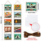 Boao 10 Pcs Camping Party Decorations Welcome Happy Camper Porch Sign