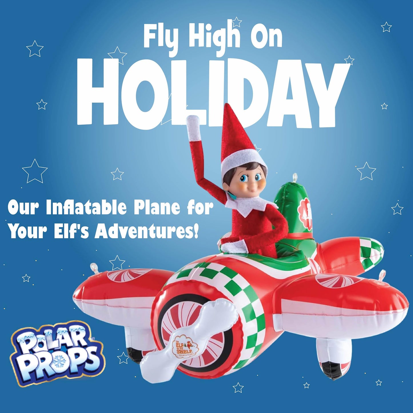 The Elf on the Shelf - Elf on The Go Kit Including Scout Elf Carrier, Peppermint Plane, & Polar Props Travel Set for Adventures, Cute Elf on The Shelf