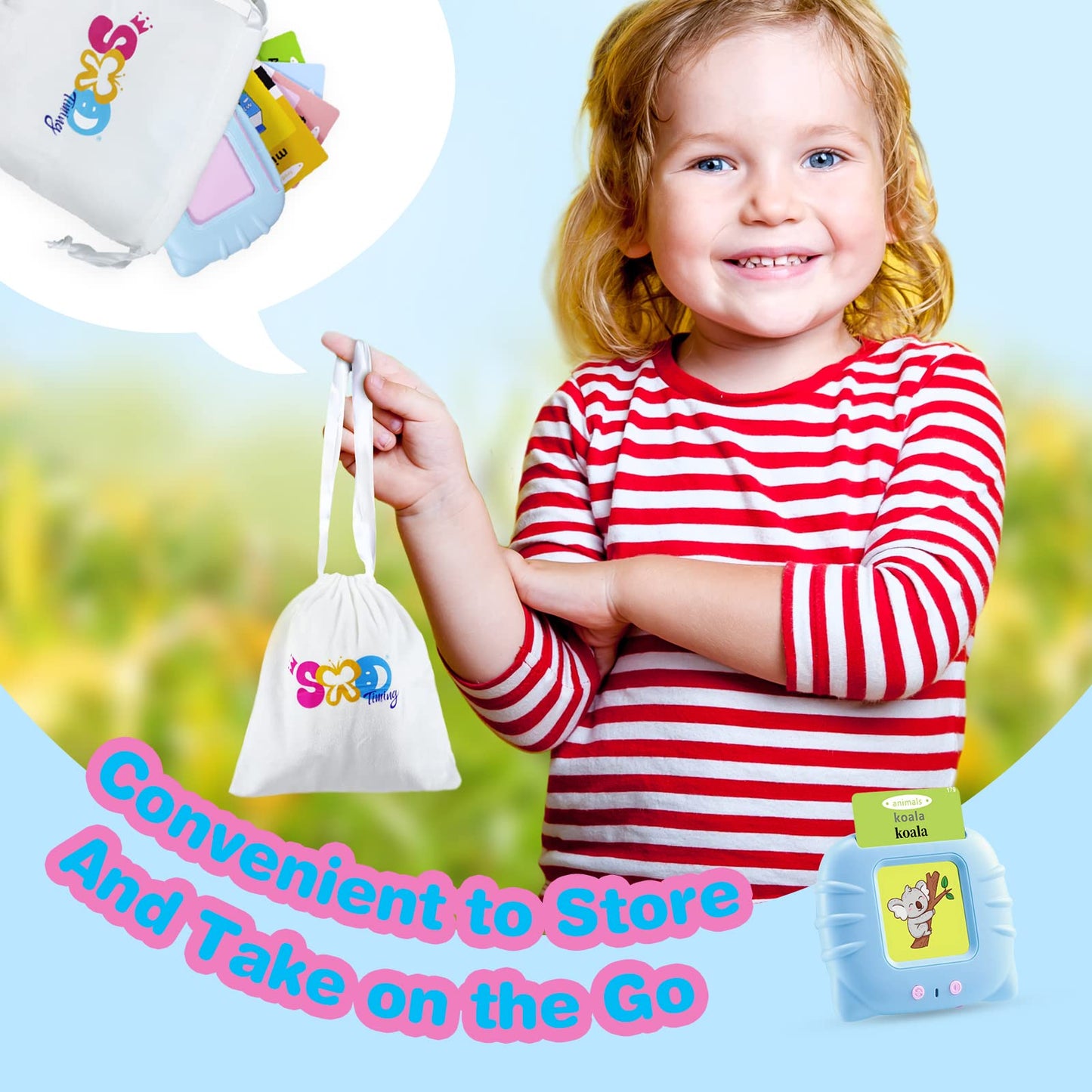 TimingSXD Spanish Flash Cards for Kids,Bilingual Flash Cards for Toddler/Beginning - ABC,Numbers,Colors,Shapes,Español/English Talking