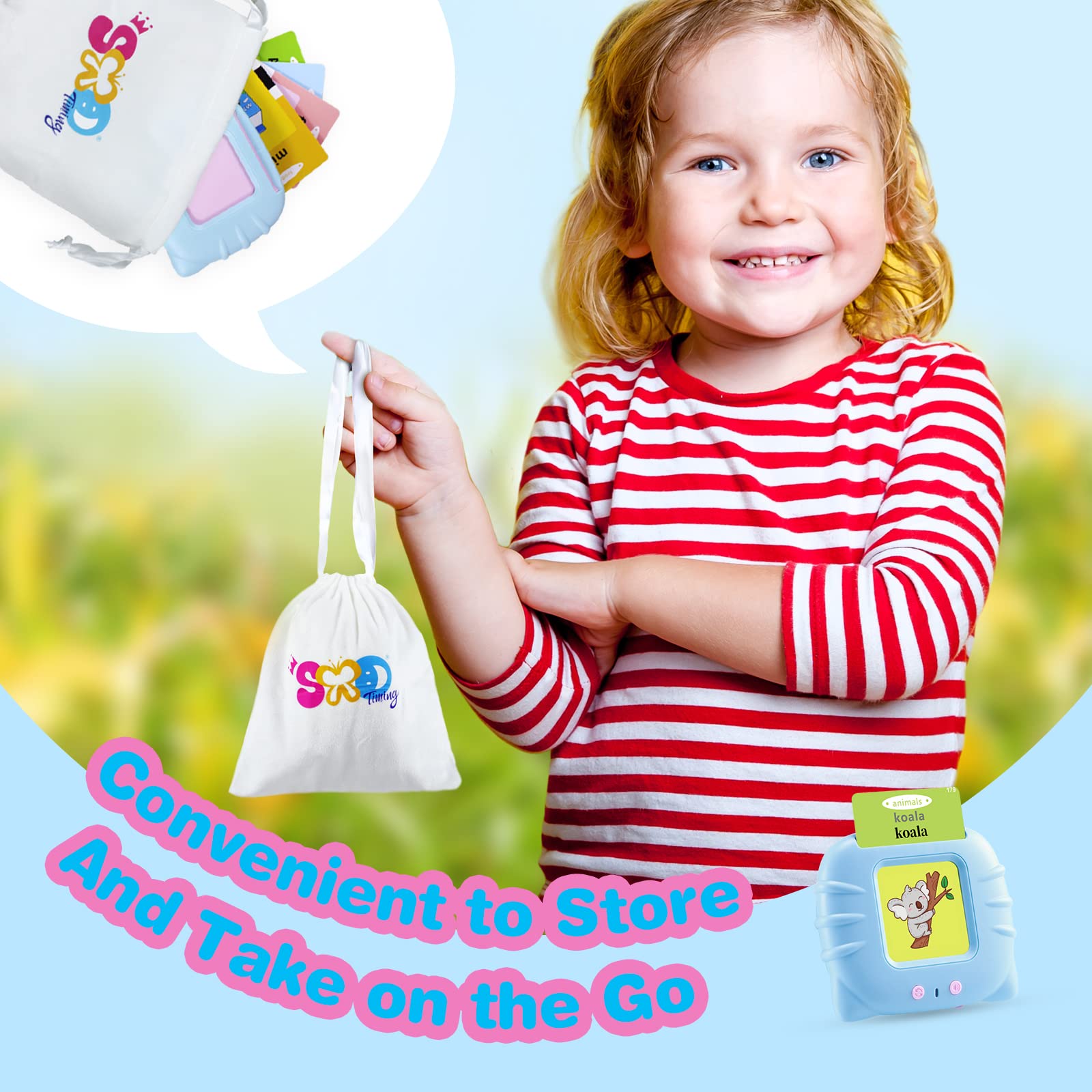 TimingSXD Spanish Flash Cards for Kids,Bilingual Flash Cards for Toddler/Beginning - ABC,Numbers,Colors,Shapes,Español/English Talking