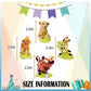 CNIUETYR Animal Figurine Commemorative Set, Spotted Hyena&Warthog,for Party Cake Animal Decoration (9 Piece)