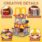 HIGH GODO City Street View Burger Shop Building Set, MOC Creative Model Set Creative Model Toys, Unique Home Decor, Ideas Birthday Holidays Toy Gift