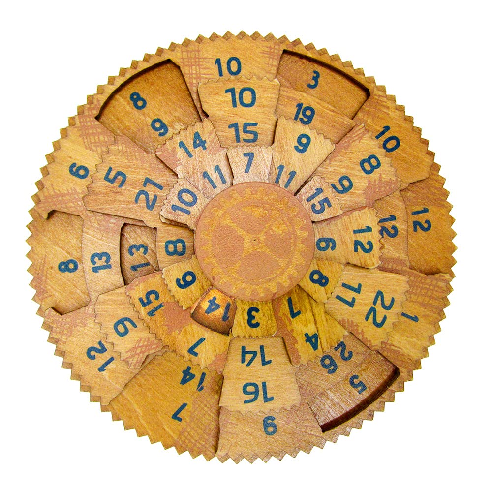 Project Genius Grecian Computer Mechanical Math Puzzle, Wooden Brainteaser Gift for History Buffs and Smart Kids, Teens, and Adults - True Genius