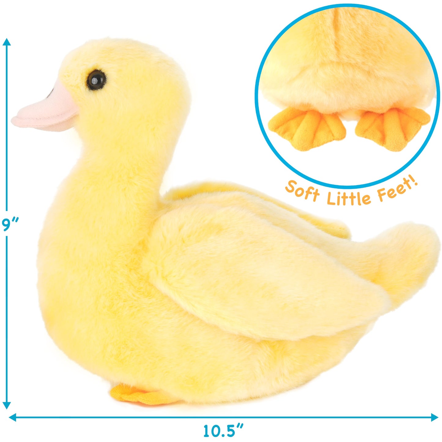 TigerHart Dani The Duckling - 10.5 Inch Stuffed Animal Plush Duck
