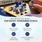 yamma 4-in-a-Row Game with Wooden Spinning Board, 3D Visual Strategy Experience for Ages 12+, a Quick and Clever Challenge Ideal for Families, Teens