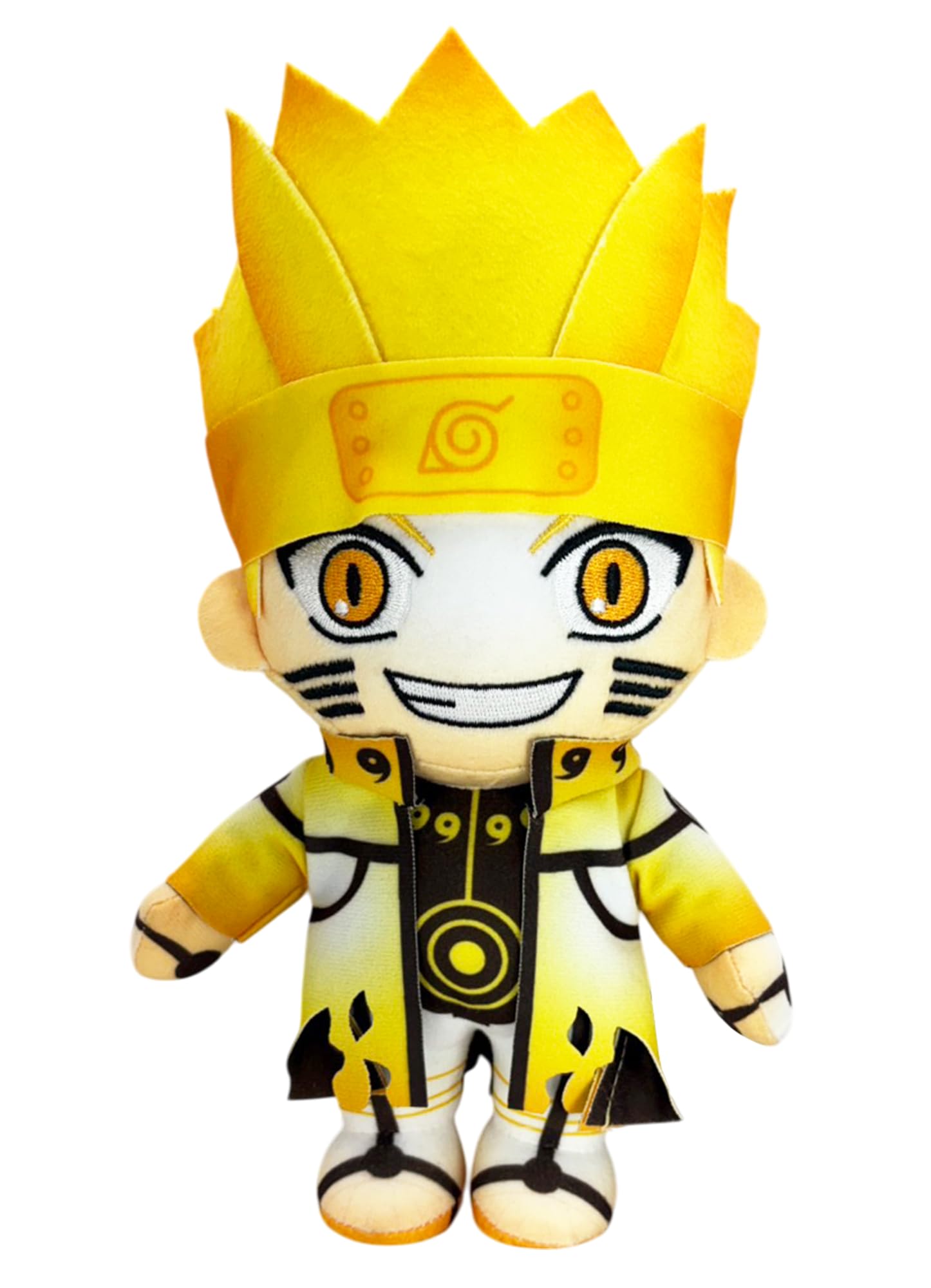 Great Eastern Entertainment Naruto Shippuden - Naruto Uzumaki (Kurama Link Mode) KLM Plush 8" H