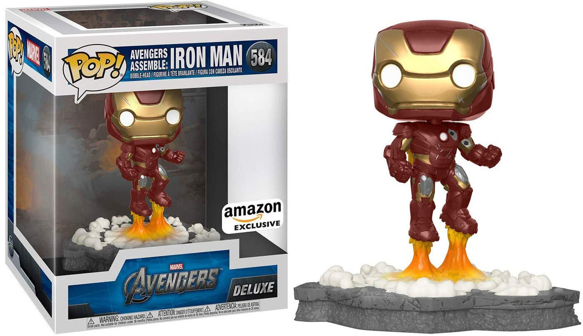 Funko Pop! Deluxe, Marvel: Avengers Assemble Series - Iron Man, Amazon Exclusive, Figure 1 of 6