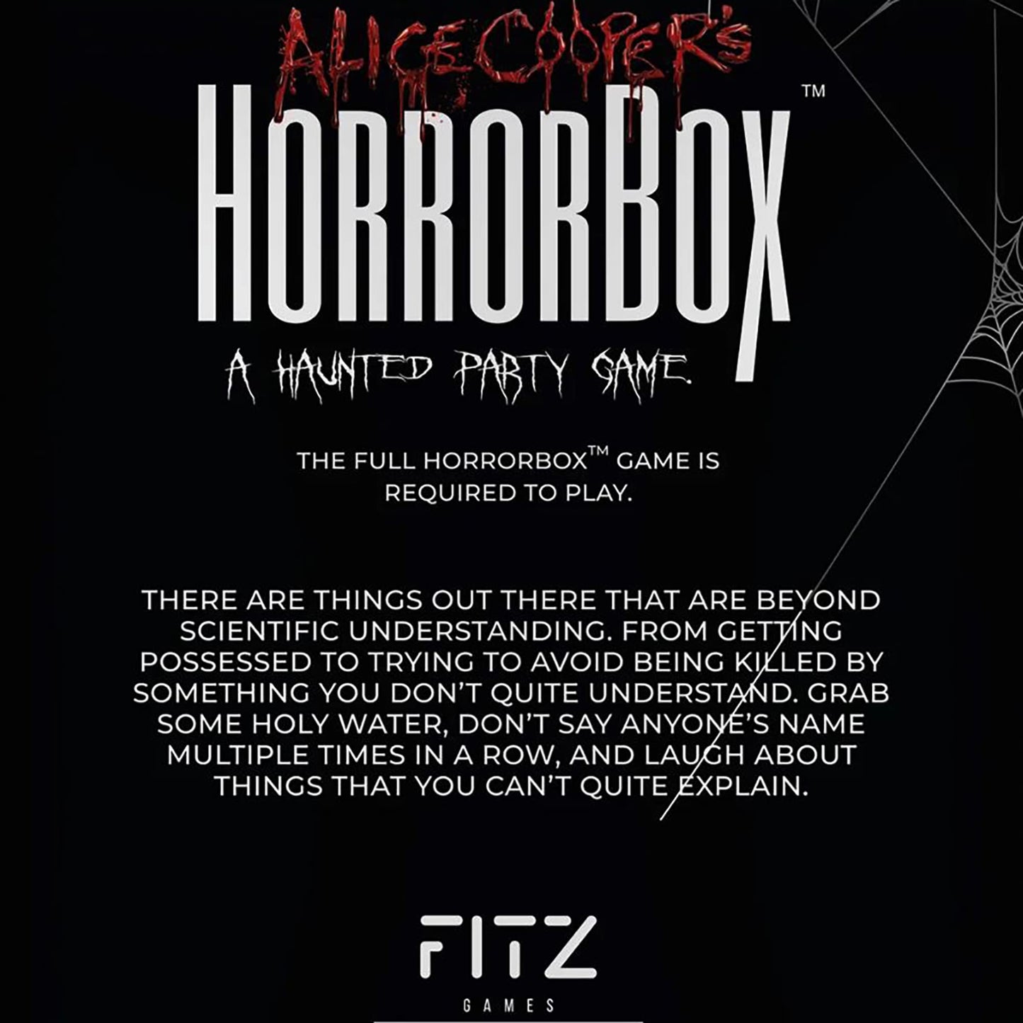 FITZ Games Alice Cooper's HorrorBox Adult Party Game 40-Card Expansion Pack (Supernatural)