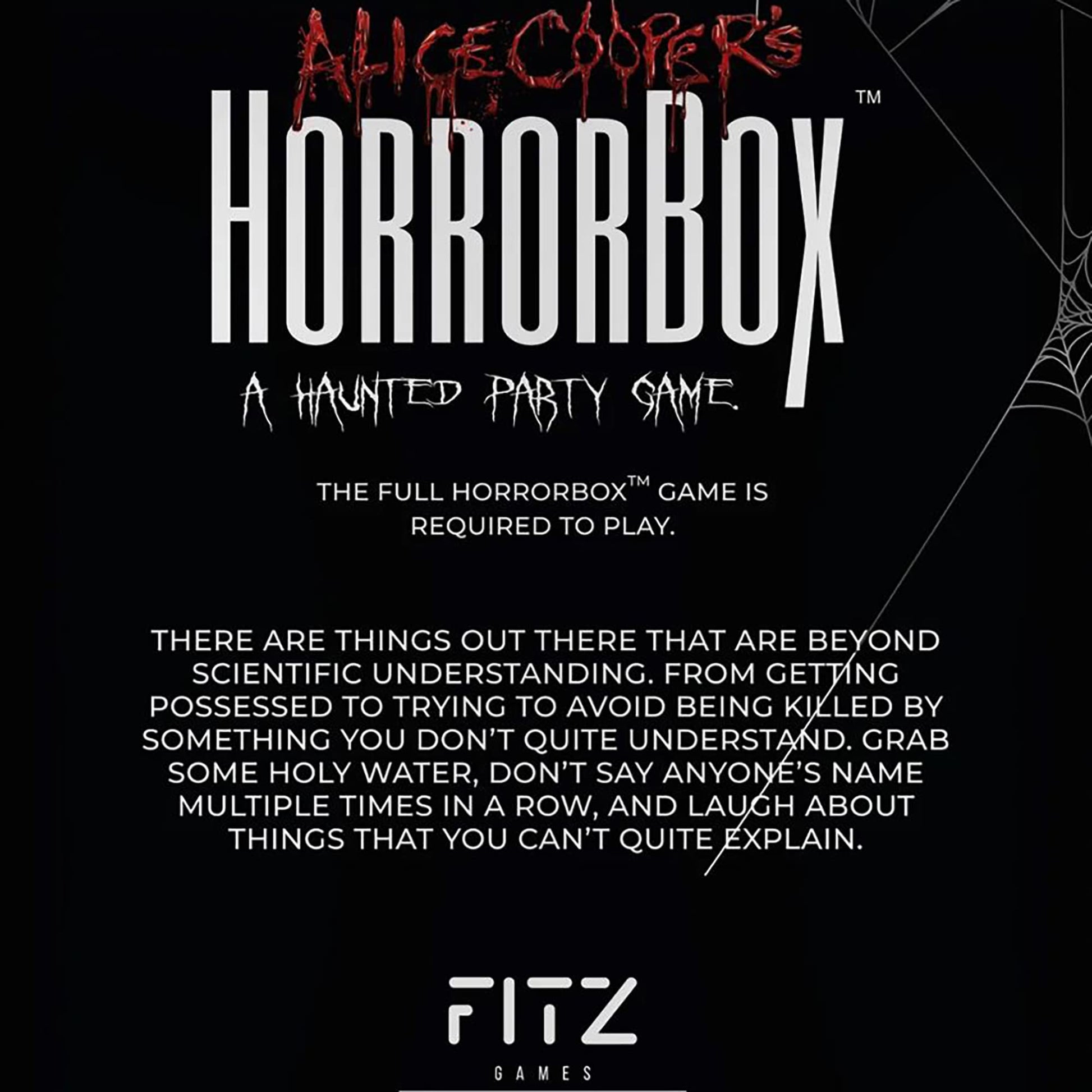 FITZ Games Alice Cooper's HorrorBox Adult Party Game 40-Card Expansion Pack (Supernatural)