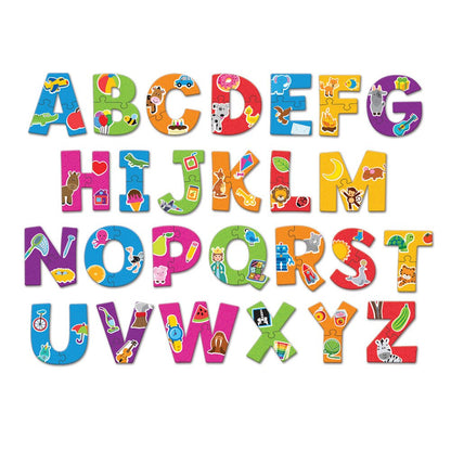 Learning Resources Alphabet Puzzle Cards, Early ABCs, Toddler Puzzle, 26-Self Correcting Puzzles, Alphabet Toys for Toddlers, ABC toys, 52 Pieces,