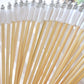 Kingsnow 100 Pieces Lace Wedding Ribbon Wands with Triple Ribbon and Silver Bell Wand Silk Fairy Stick Wand Streamers Party Ribbon Sticks Magic Fairy