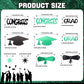 Green and Black Graduation Confetti 2026, 1000 Pcs Class of 2026 Table Centerpiece Grad Confetti for 2026 Graduation Party Decorations Supplies