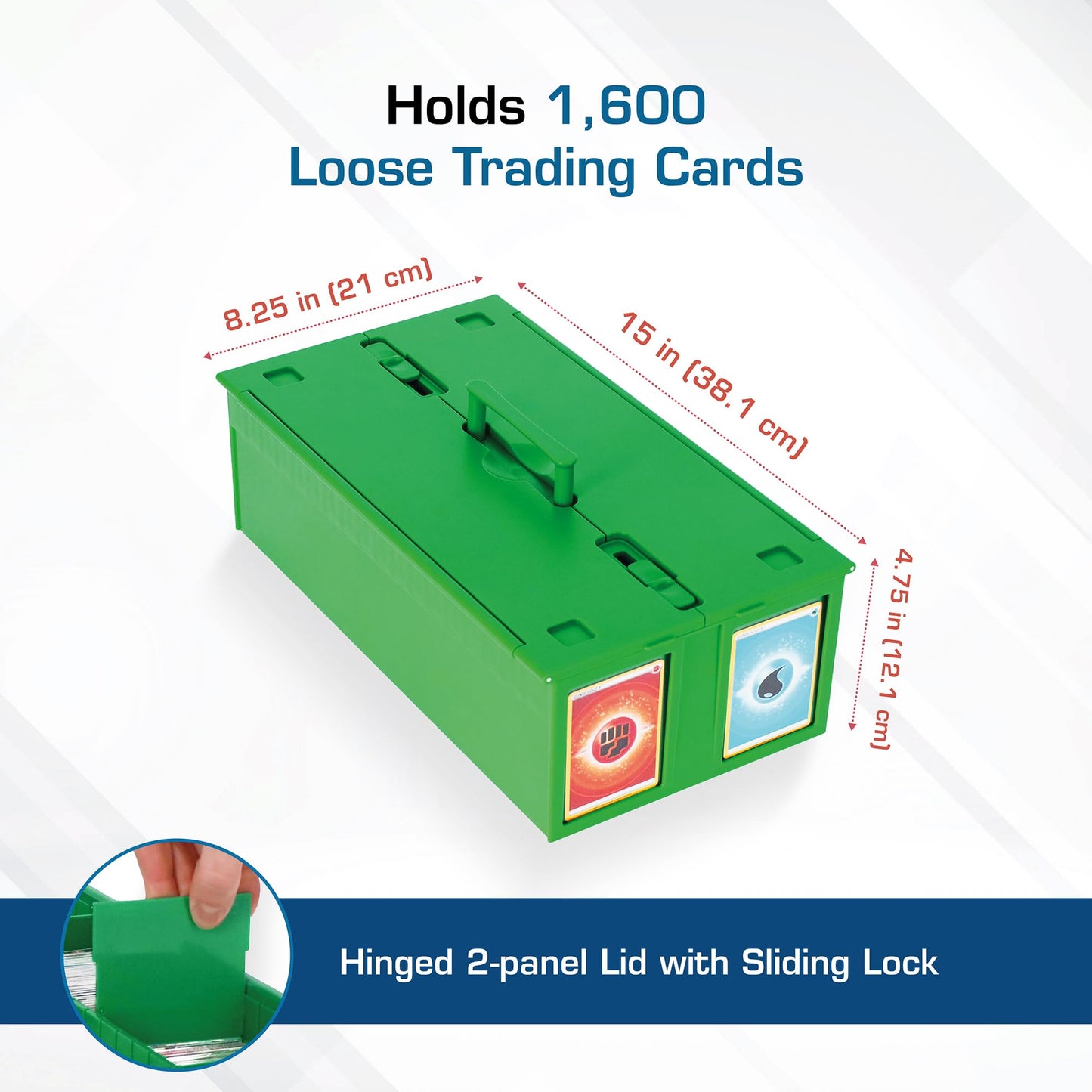 BCW Collectible Card Bin - Holds up to 1600 Cards | Large Card Storage Box for Loose Trading Cards | Pokemon, MTG, and Sports Card Storage Boxes |