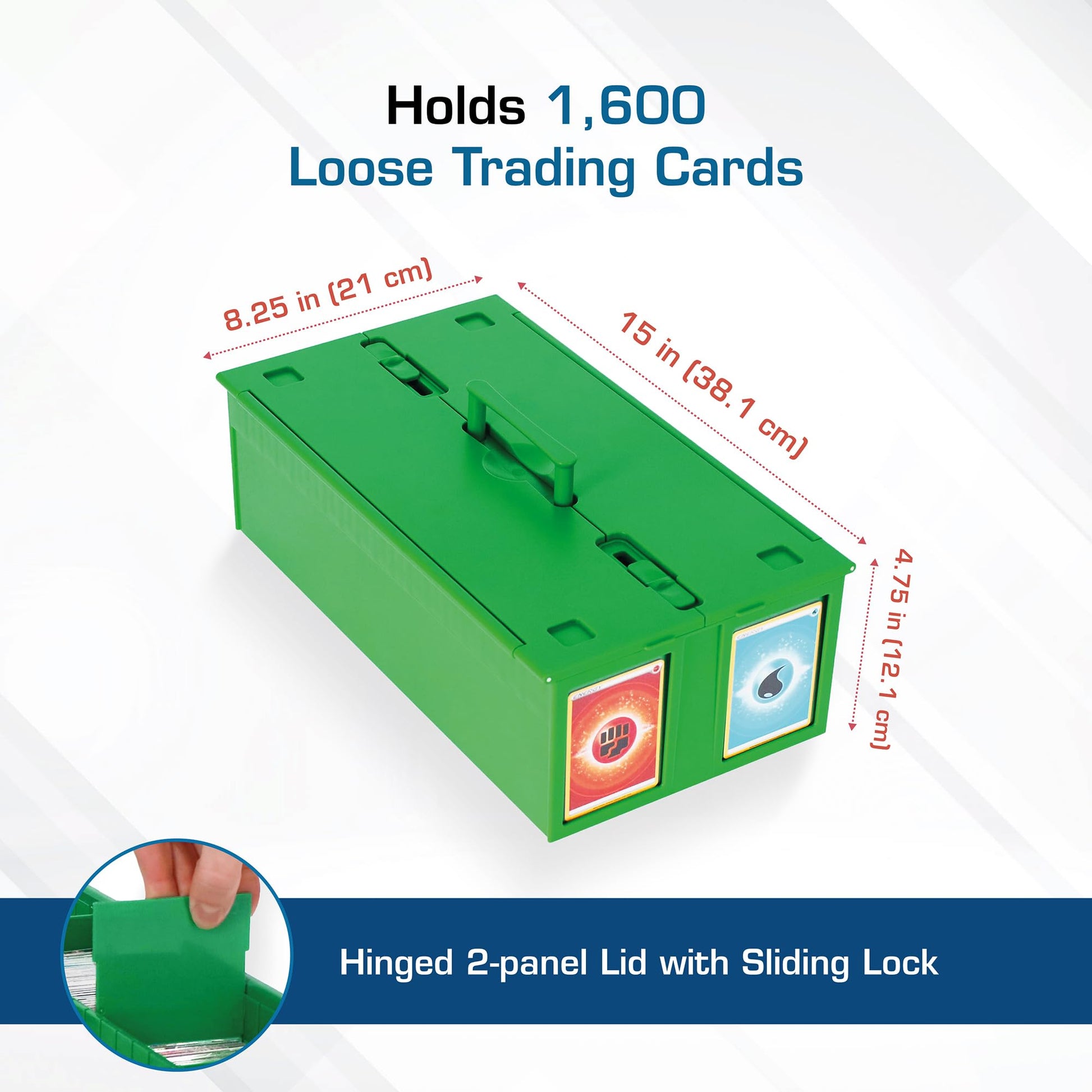 BCW Collectible Card Bin - Holds up to 1600 Cards | Large Card Storage Box for Loose Trading Cards | Pokemon, MTG, and Sports Card Storage Boxes |
