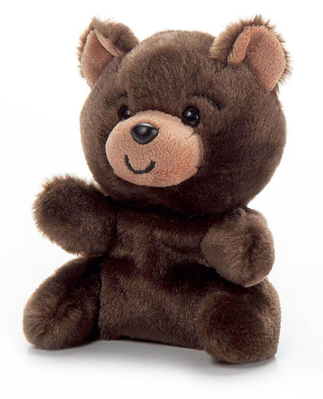 The Petting Zoo Brown Bear Stuffed Animal Plushie, Gifts for Kids, Nuggetz Wildlife Animals, Bear Panda Plush Toy, 6 inches