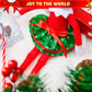JOYIN 3 Pcs Christmas Skirts for Doll, Xmas Green Santa Clothing Dance Dress Accessories Set for Christmas Decorations and Specials