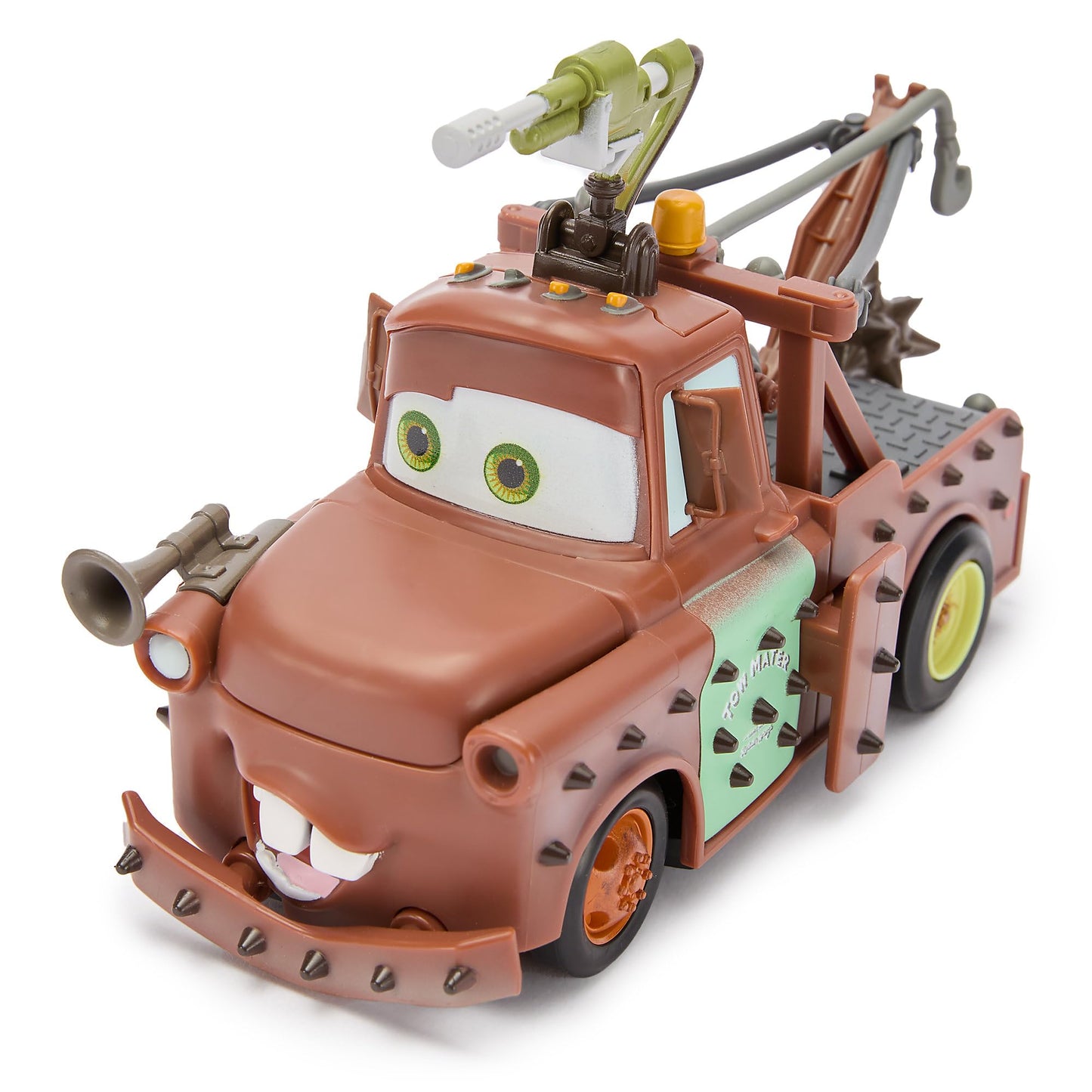 Disney Store Official Tow Mater Remote Control Car - Tow Mater Toy RC Car with Crash & Rebuild Features - 2.4GHz Radio Control - Futuristic