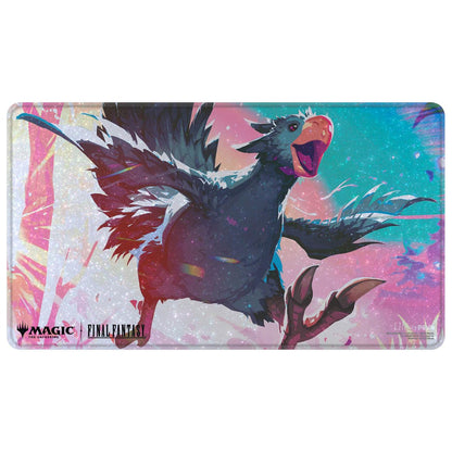 Ultra PRO - Final Fantasy x Universes Beyond Traveling Chocobo (Black) Holofoil Playmat for Magic: The Gathering | Card Game Playmat, Final Fantasy
