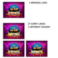 Simimi art Casino Night Party Gambling Scratch Off Game Cards Slot Machine - Business Prize Drawings - Drawing Tickets Raffles - 30 Pack