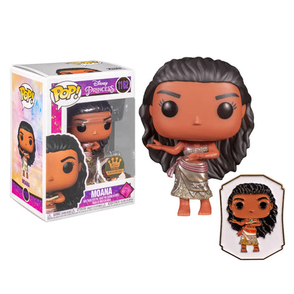 Funko Disney Princess POP Vinyl Figure | Moana (Gold) with Pin