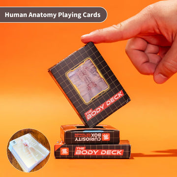 The Body Deck- 3D Human Body Images Skeleton Waterproof Transparent Playing Cards clear Human Anatomy Playing Cards 2025 New Poker Cards Unique Gift