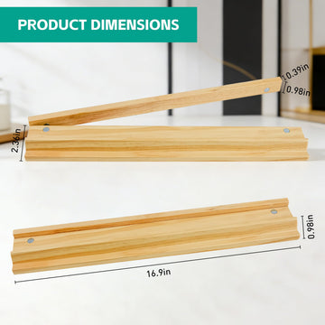 Vovotuzzi 4PCS Magnetic Wooden Mahjong Racks - Natural Solid Pine Wood Pushers Set, American Mahjong Tile Rack Set, Mahjong Accessories for Standard