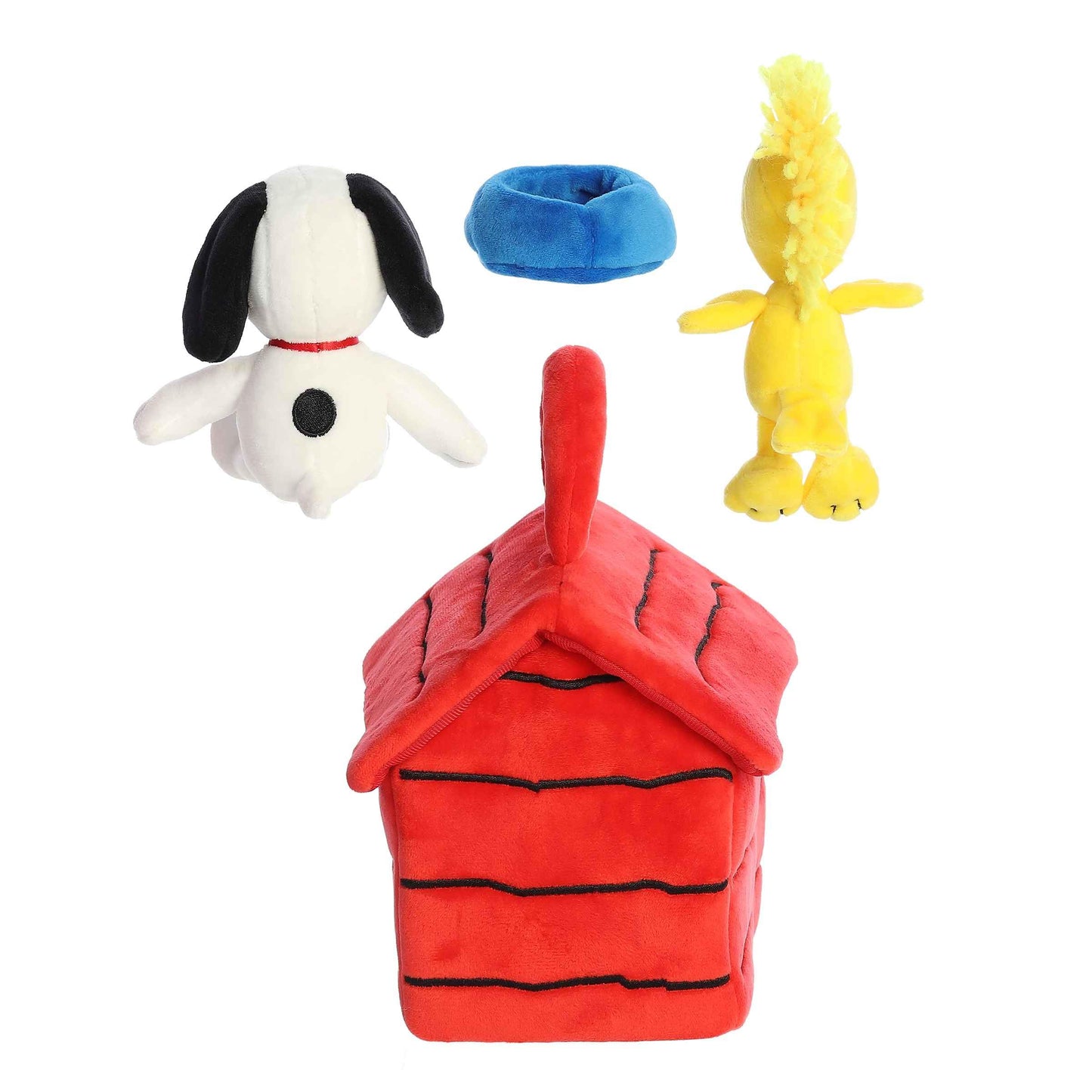 Aurora® Adorable Peanuts® Snoopy's Dog House Playset Stuffed Animal - Officially Licensed Toys for All Snoopy Fans - Nostalgic Gift for Adults