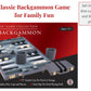 Hansen Classic Games - 11" Backgammon Attache Case - Includes Pips, Dice, Doubling Dice, and Dice Cups - 038011