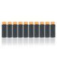 JGCWorker 200pcs 2nd Generation High-End of Half-Lenth Soft Dart, Soft Short Dart for Adventure Force Nexus Pro and Worker Swift (Black and Orange)