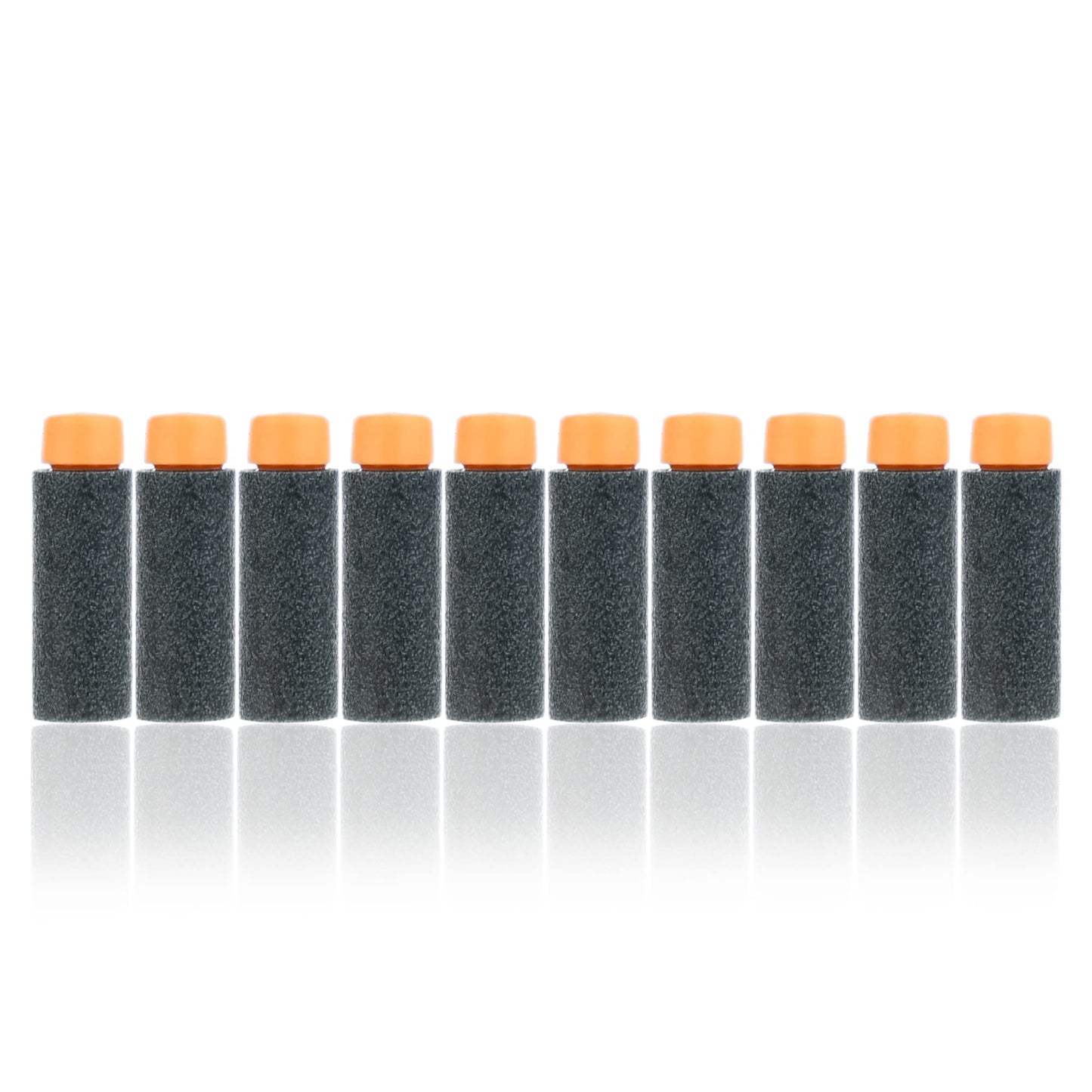 JGCWorker 200pcs 2nd Generation High-End of Half-Lenth Soft Dart, Soft Short Dart for Adventure Force Nexus Pro and Worker Swift (Black and Orange)