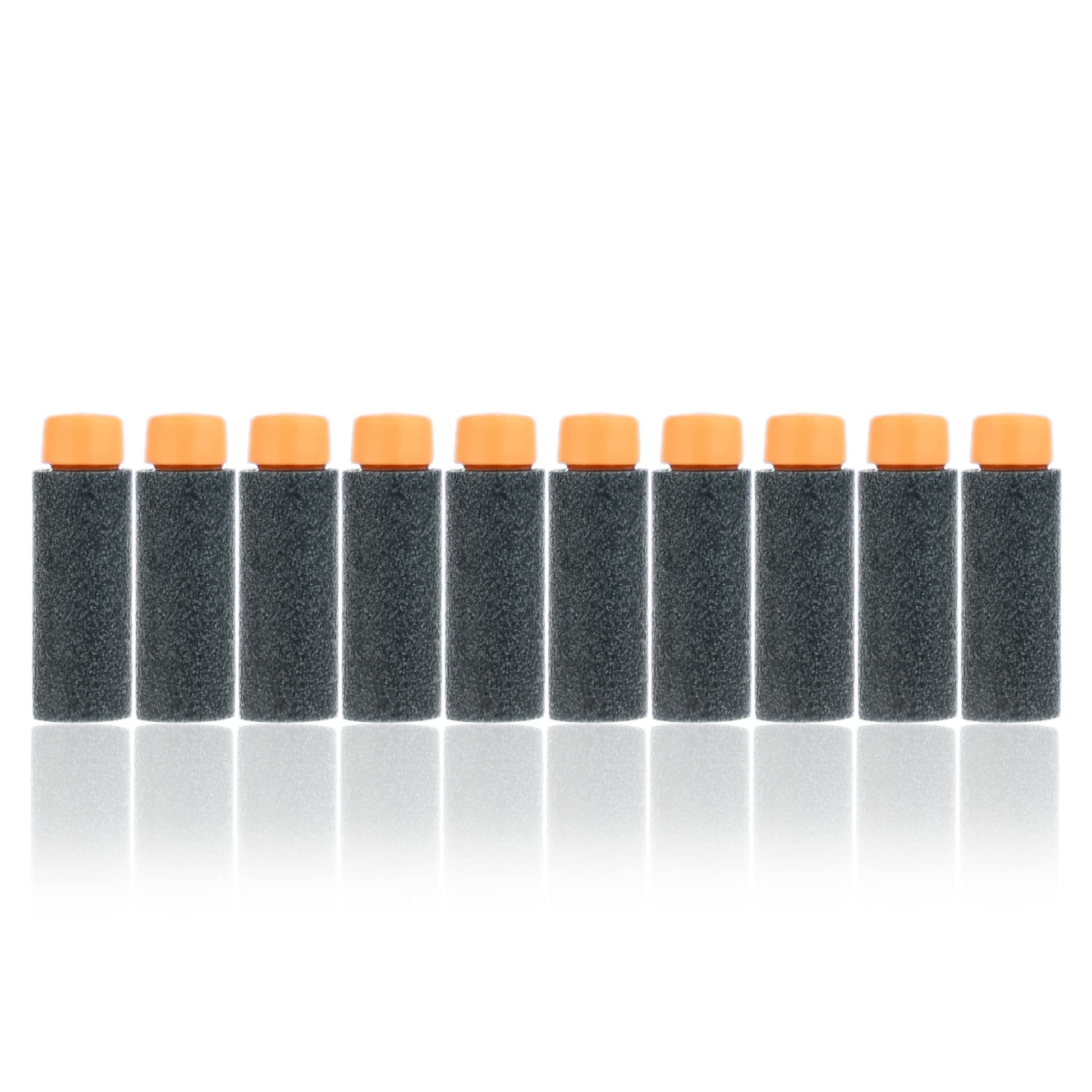 JGCWorker 200pcs 2nd Generation High-End of Half-Lenth Soft Dart, Soft Short Dart for Adventure Force Nexus Pro and Worker Swift (Black and Orange)