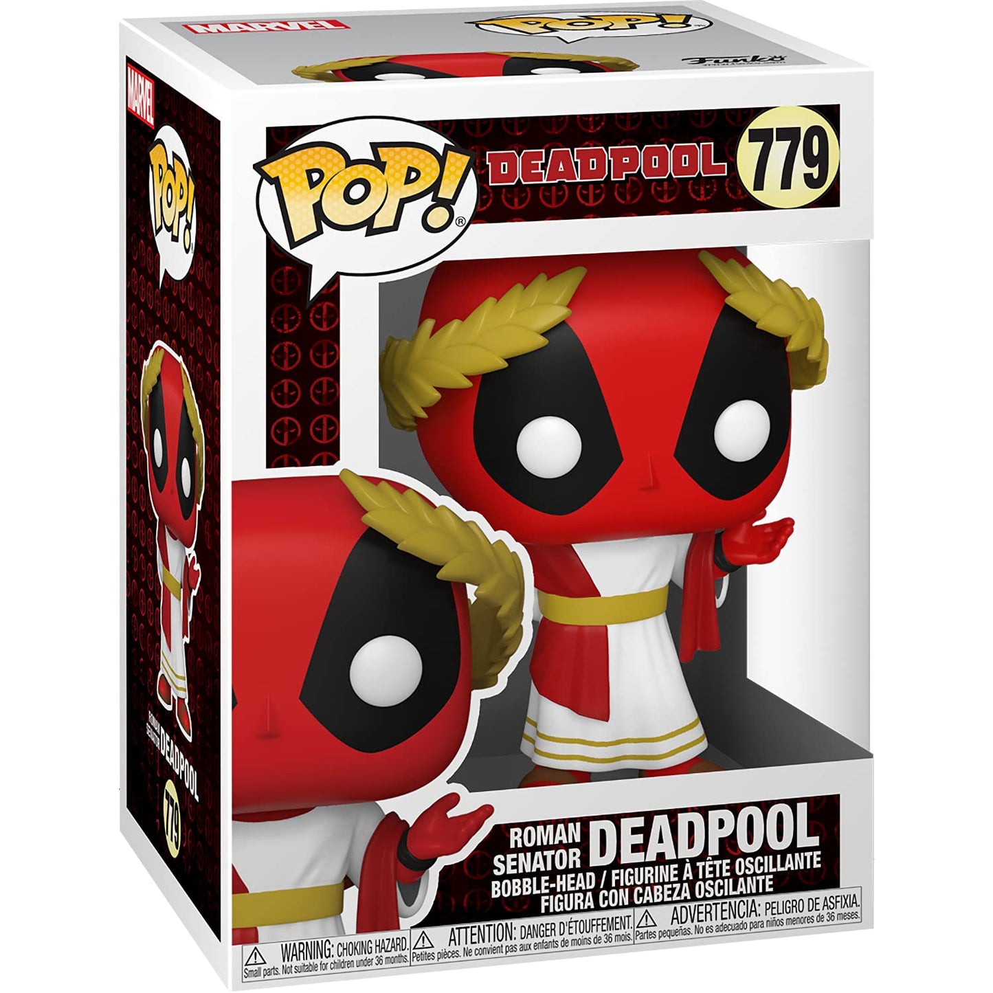 Roman Senator Deadpo o l: Fun ko P o p ! Vinyl Figurine Bundle with 1 Compatible 'ToysDiva' Graphic Protector (779-54657 - B)