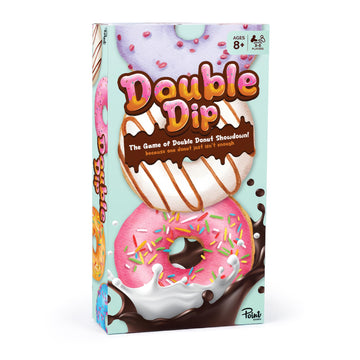 Point Games Double Dip Card Game - Fast-Paced Family Party Game for Kids & Adults - The Double Donut Showdown Word Shouting Game - 150 Cards, 3-6