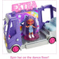 Barbie Extra Mini Minis Doll & Toy Vehicle Playset, Expandable Tour Bus with 3.25-inch Small Doll, Clothes & Accessories