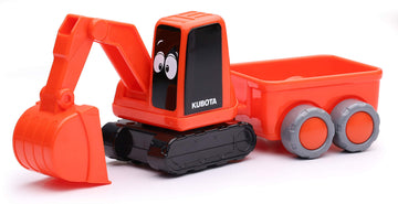 NewRay Kubota Pre-School Lil' Orange Construction Excavator Playset