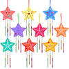 Fennoral 9 Pack Star Wind Chime Kit for Kids Make Your Own Starfish Wind Chimes for Girls Boys Ornaments DIY Coloring for Summr Art Project Party