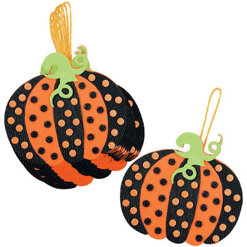 Polka Dot Pumpkin Ornament Craft Kit - 12 - Crafts for Kids and Fun Home Activities
