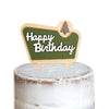 MUWEOL Happy Camper Wooden Cake Topper