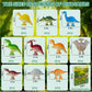 Dinochez Dinosaur Chess Game, 20Pcs Easter Dinosaur Toys with Dinosaur Map, String & Storage Bag, Strategy Board Games for Family Games Night, Easter