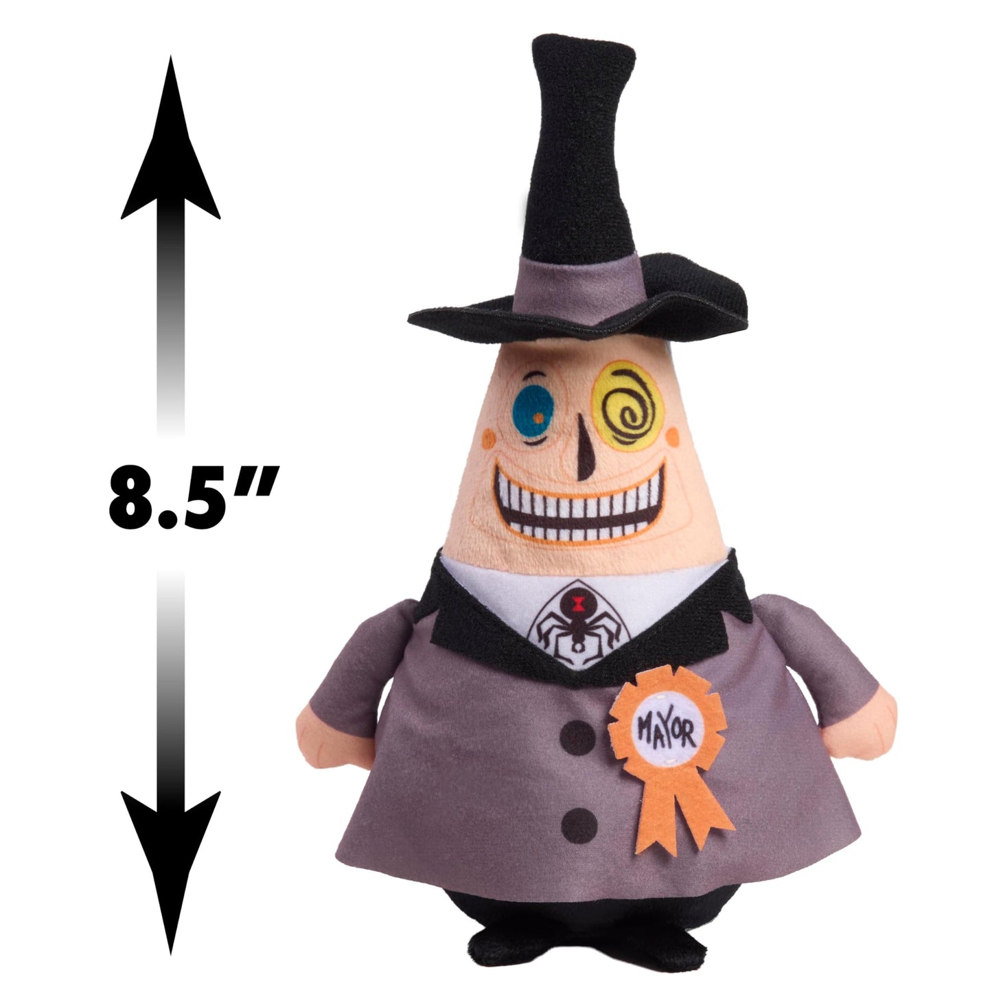 Disney Tim Burton's The Nightmare Before Christmas Small 8.5-inch Plush Mayor Stuffed Animal, Soft Material, Kids Toys for Ages 3 Up by Just Play